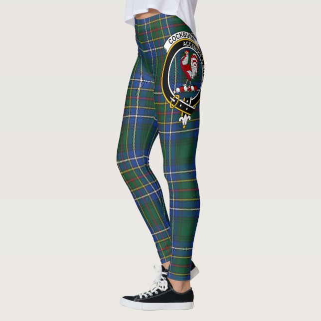 Leggings Clan escocés Cockburn Escudo antigua Tartán Mujere (Izquierda)