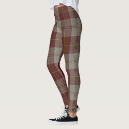 Leggings Clan escocés Cunningham Burgundy Dancers Tartán W