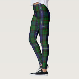 Leggings Clan escocés Donnachaidh Robertson Green Tartan W