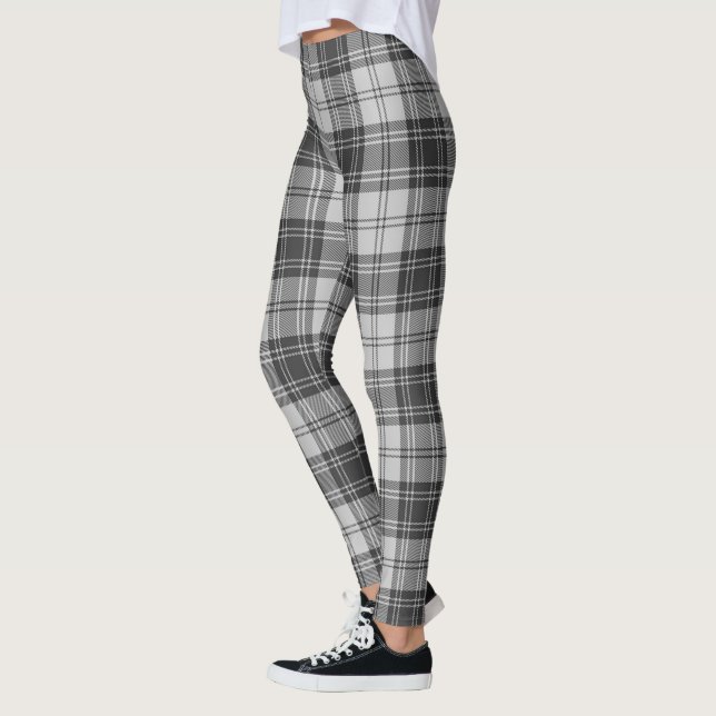 Leggings Clan escocés Douglas Gray Modern Tartán Mujeres (Izquierda)