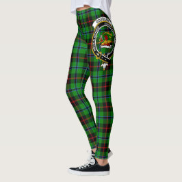 Leggings Clan escocés Douglas Green Escudo Tartán Mujeres
