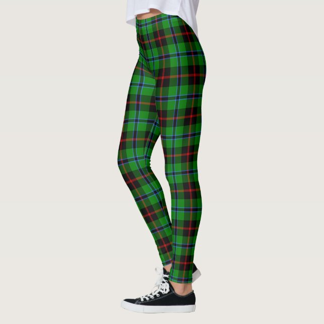 Leggings Clan escocés Douglas Green Tartan Women Leggles (Izquierda)
