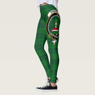 Leggings Clan Escocés Escudo de Caza de Erskine Tartán Muje