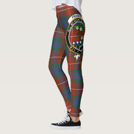 Leggings Clan escocés Fraser Escudo antigua Mujeres Tartán
