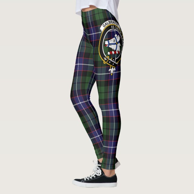Leggings Clan escocés Galbraith Escudo Tartán Mujeres Legin (Izquierda)