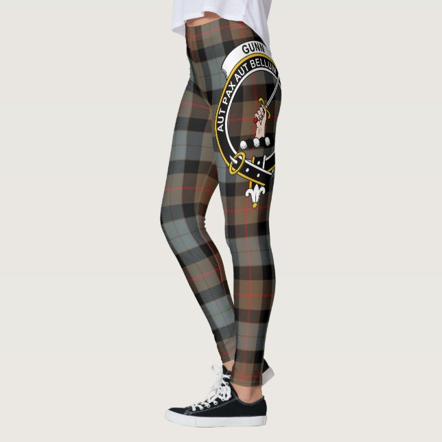 Leggings Clan escocés Gunn Weathered Escudo Tartan Women (Izquierda)