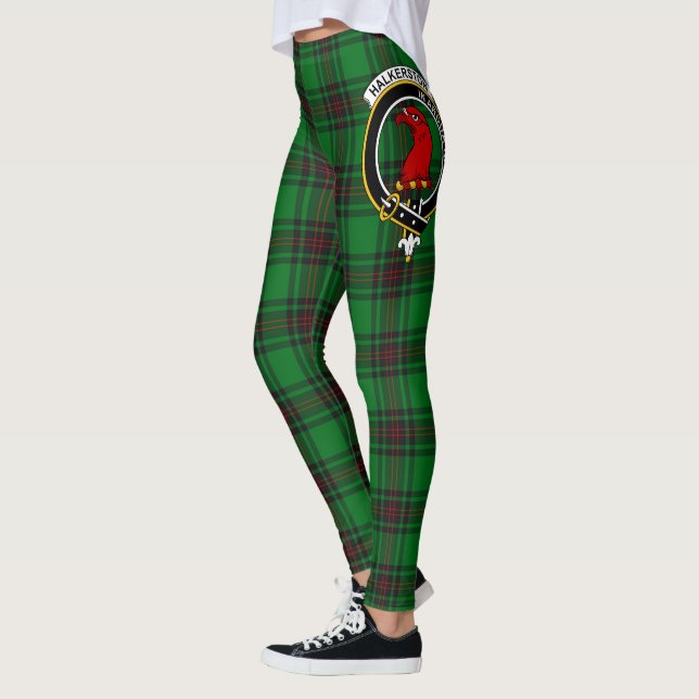Leggings Clan escocés Halkerston Escudo Tartan Women (Izquierda)