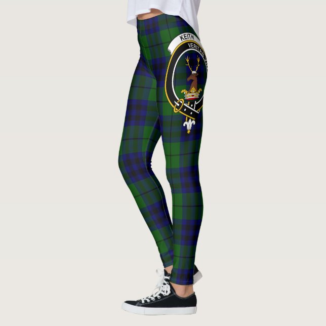 Leggings Clan escocés Keith Modern Escudo Tartán Mujeres (Izquierda)
