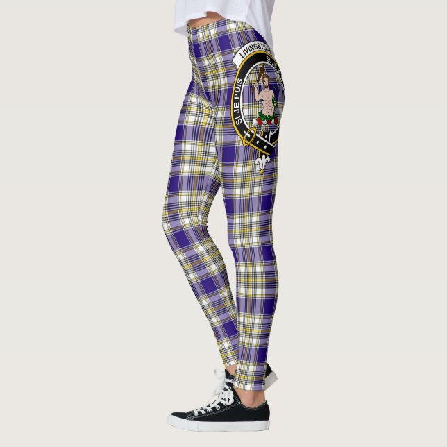 Leggings Clan escocés Livingstone Escudo Tartán Mujeres (Izquierda)
