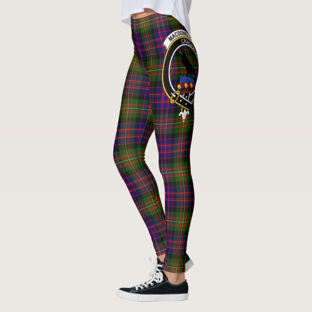 Leggings Clan Escocés MacDonell De Glengarry Modern Escudo (Izquierda)