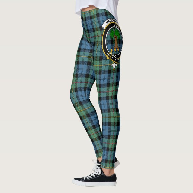 Leggings Clan Escocés MacEwen Antiguo Escudo Tartan Women (Izquierda)