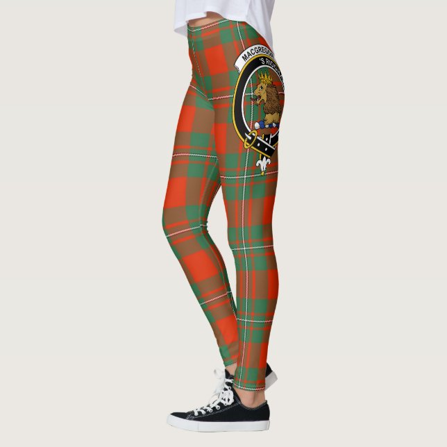 Leggings Clan Escocés MacGregor Escudo Tartán Mujeres (Izquierda)