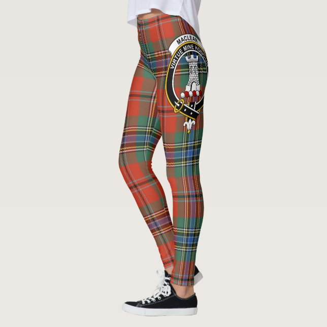 Leggings Clan Escocés MacLean De La Escudo Duart Mujeres Ta (Izquierda)
