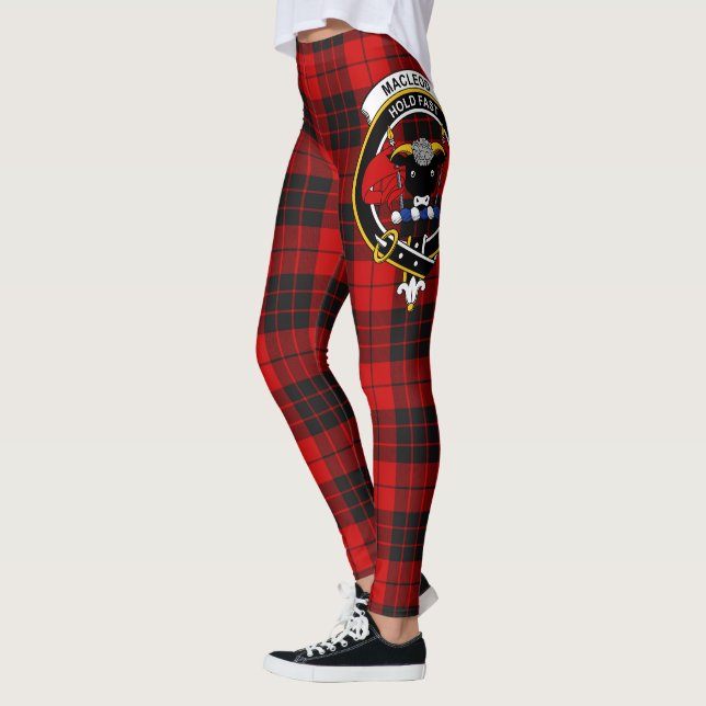Leggings Clan Escocés MacLeod De Raasay Escudo Tartán Mujer (Izquierda)