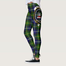 Leggings Clan Escocés MacNeill De Barra Escudo Tartán Mujer