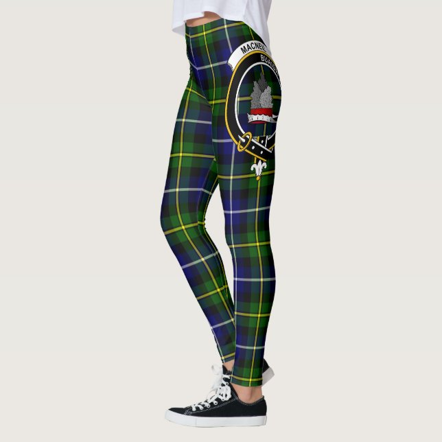 Leggings Clan Escocés MacNeill De Barra Escudo Tartán Mujer (Izquierda)