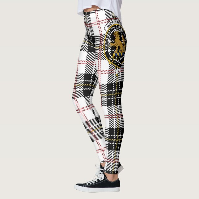 Leggings Clan Escocés MacPherson Escudo moderna Mujeres Tar (Izquierda)