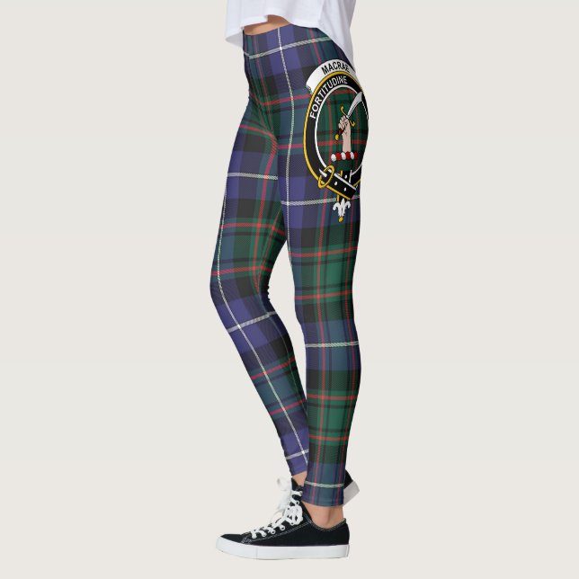 Leggings Clan escocés MacRae Caza Escudo moderno Tartán (Izquierda)