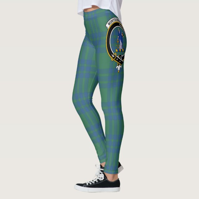 Leggings Clan escocés Montgomery Escudo antiguo Tartán (Izquierda)