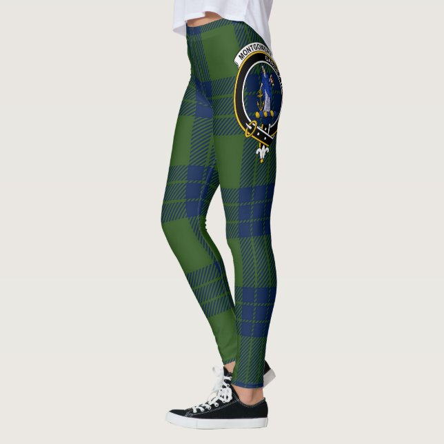 Leggings Clan Escocés Montgomery Escudo moderna Mujeres (Izquierda)