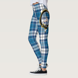 Leggings Clan escocés Muirhead Escudo azul Tartán Mujeres