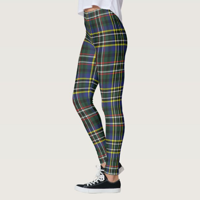 Leggings Clan escocés Scott Green Green Modern Tartán Women (Izquierda)