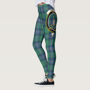 Leggings Clan escocés Shaw antigua Escudo Tartán Mujeres