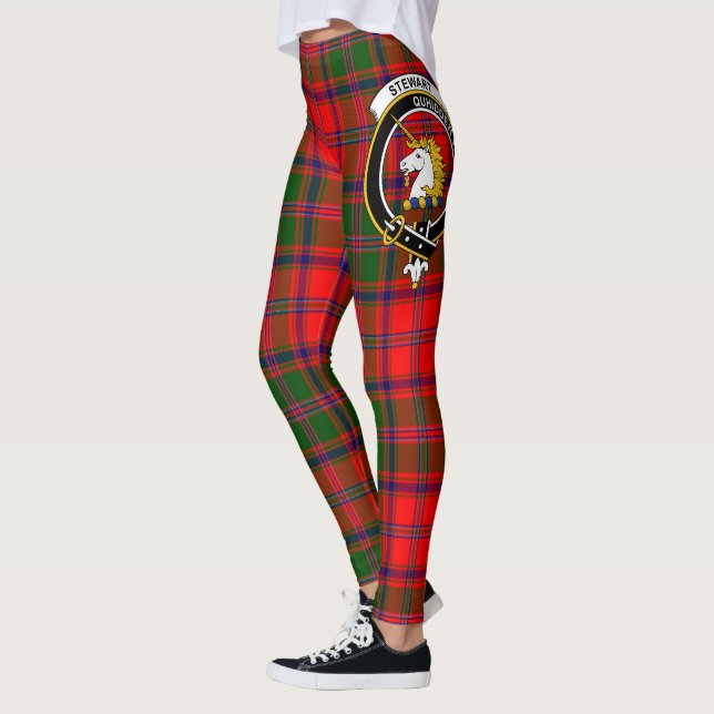 Leggings Clan escocés Stewart de Appin Escudo Tartán Mujere (Izquierda)
