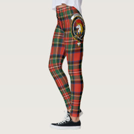 Leggings Clan escocés Stewart Stuart de Bute Escudo Tartán 