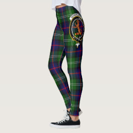 Leggings Clan escocés Sutherland Escudo Tartán Mujeres