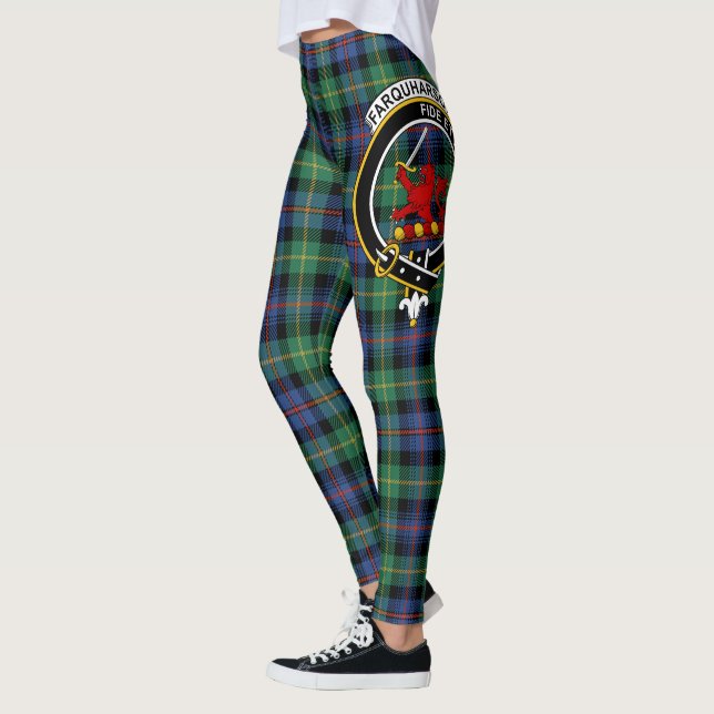 Leggings Clan Farquharson Escudo Tartán (Izquierda)