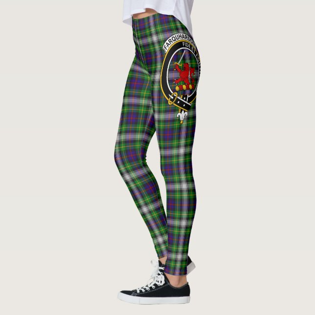 Leggings Clan Farquharson Escudo Tartán Mujeres (Izquierda)