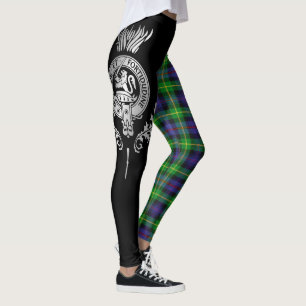 Leggings Clan Farquharson Escudo y Tartán