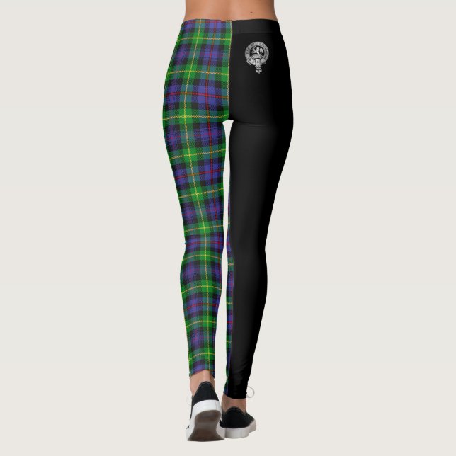 Leggings Clan Farquharson Escudo y Tartán (Reverso)