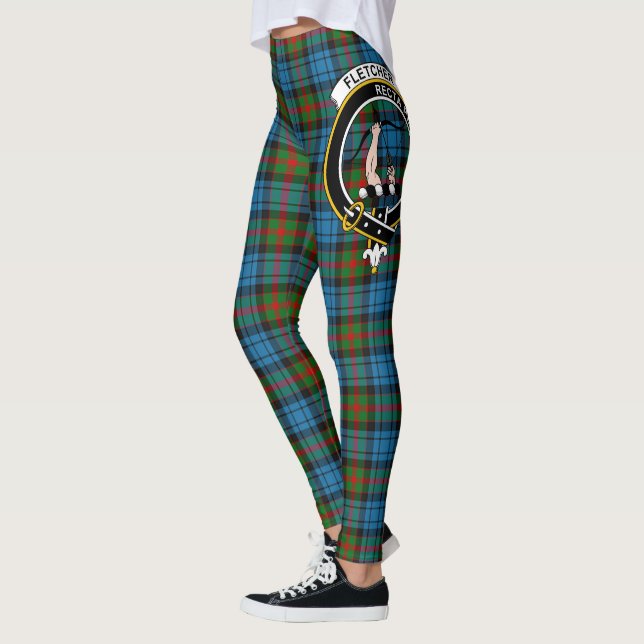 Leggings Clan Fletcher de Scotstee de Cresta Dunan Tartán M (Izquierda)