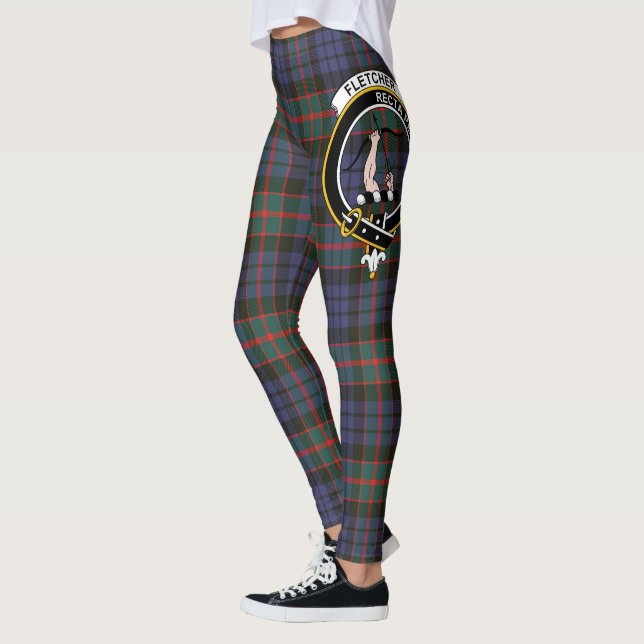 Leggings Clan Fletcher escocés Fletcher de Dunans Escudo Ta (Izquierda)