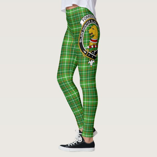 Leggings Clan Forrester Hunding Escudo Tartán Mujeres (Izquierda)
