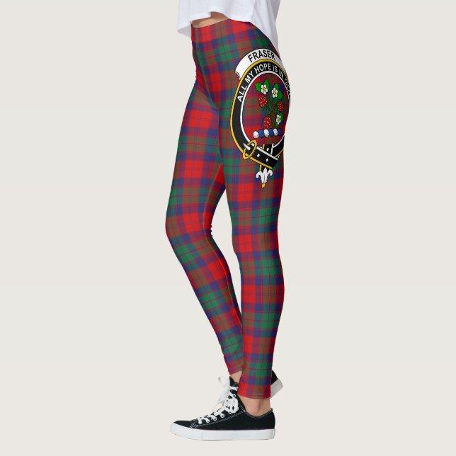 Leggings Clan Fraser de Altyre Escudo Tartán Mujeres (Izquierda)