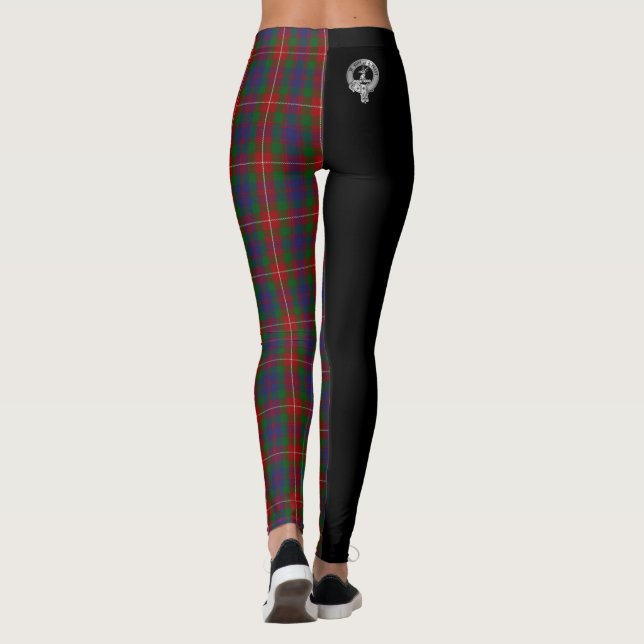 Leggings Clan Fraser de Lovat Escudo y Tartán (Reverso)