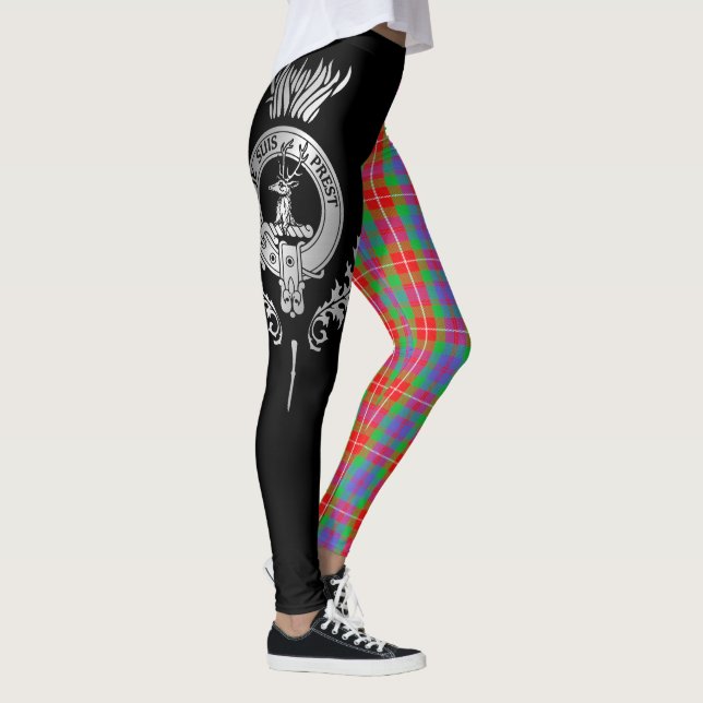 Leggings Clan Fraser Escudo y Tartán (Derecha)