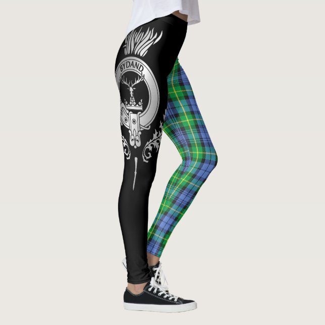 Leggings Clan Gordon Escudo y Tartan (Derecha)