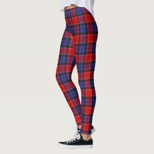 Leggings Clan Graham escocés de mujeres menteith Red Tartán