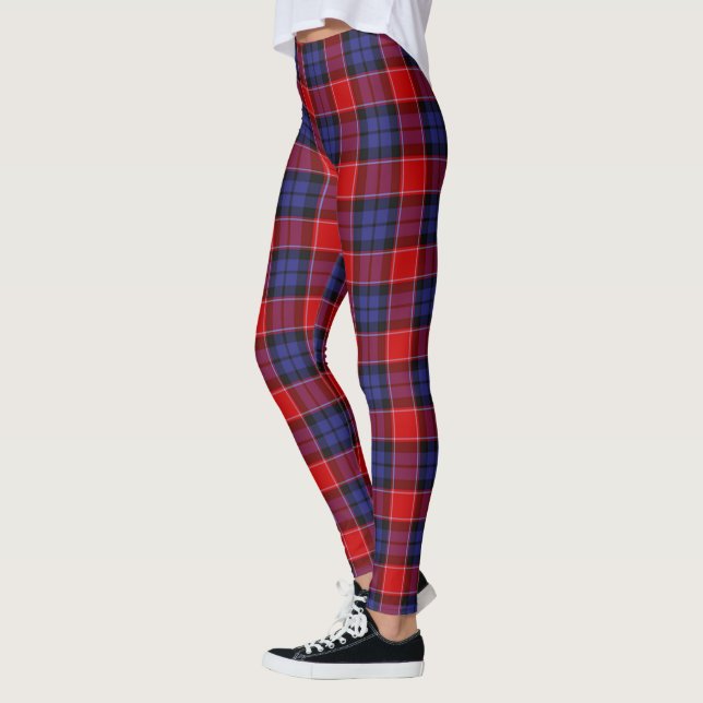 Leggings Clan Graham escocés de mujeres menteith Red Tartán (Izquierda)