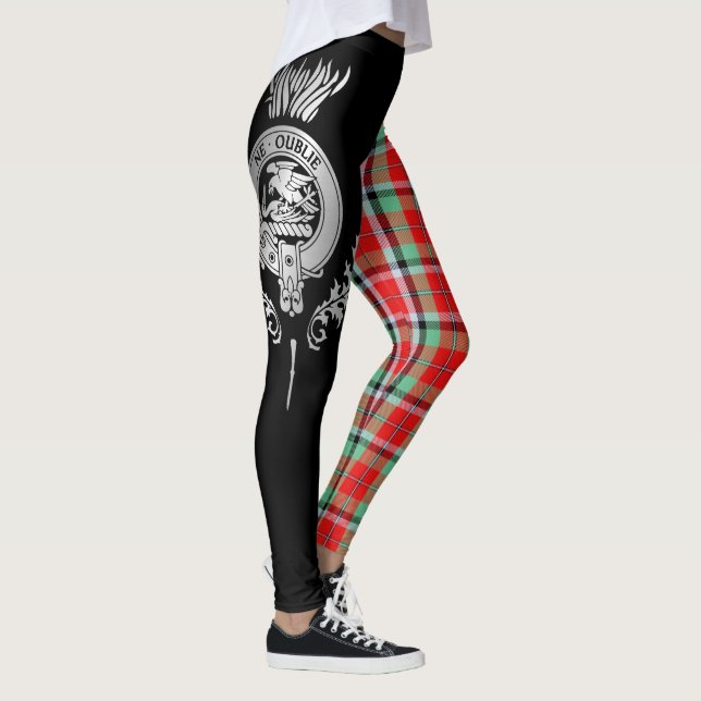 Leggings Clan Graham Escudo y Tartan (Derecha)