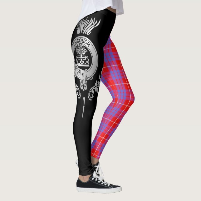 Leggings Clan Hamilton Escudo & Tartan (Derecha)