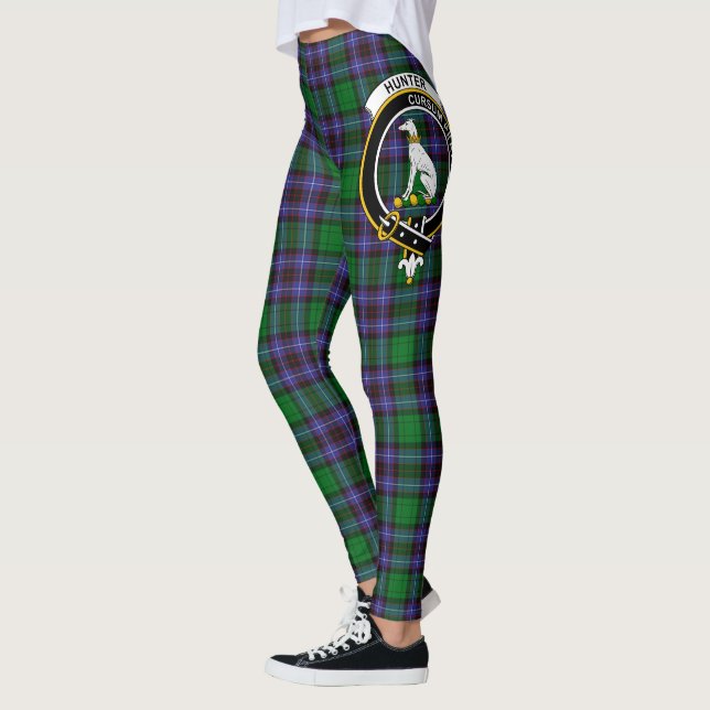 Leggings Clan Hunter de Escocia Escudo Tartán de Peeblesshi (Izquierda)