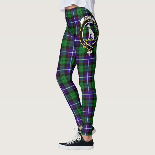 Leggings Clan Hunter Escudo moderna Escocia Mujeres (Izquierda)