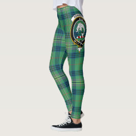 Leggings Clan Kennedy Antiguo Escudo Tartán Mujeres