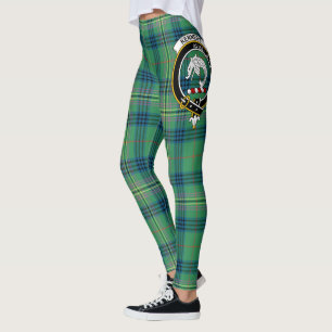 Leggings Clan Kennedy Antiguo Escudo Tartán Mujeres