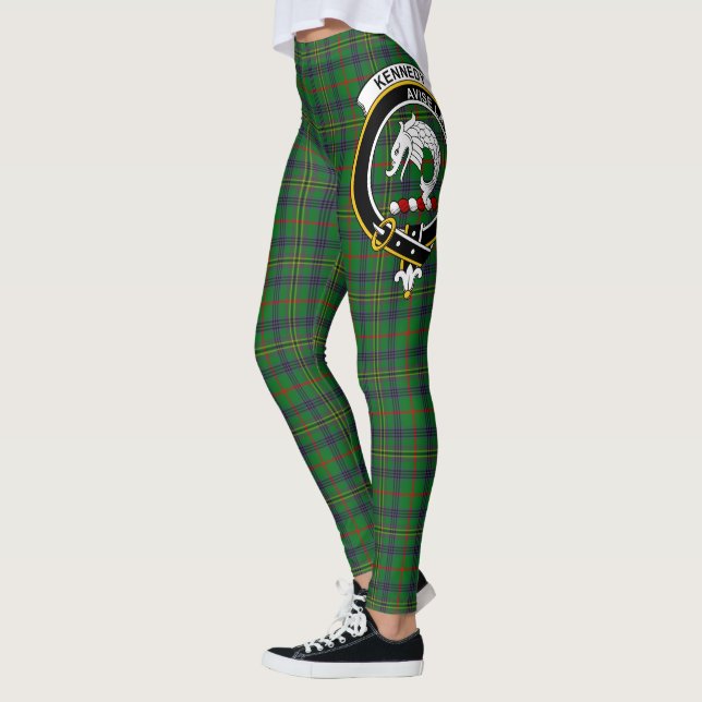 Leggings Clan Kennedy Caza Escudo Tartán Mujeres (Izquierda)